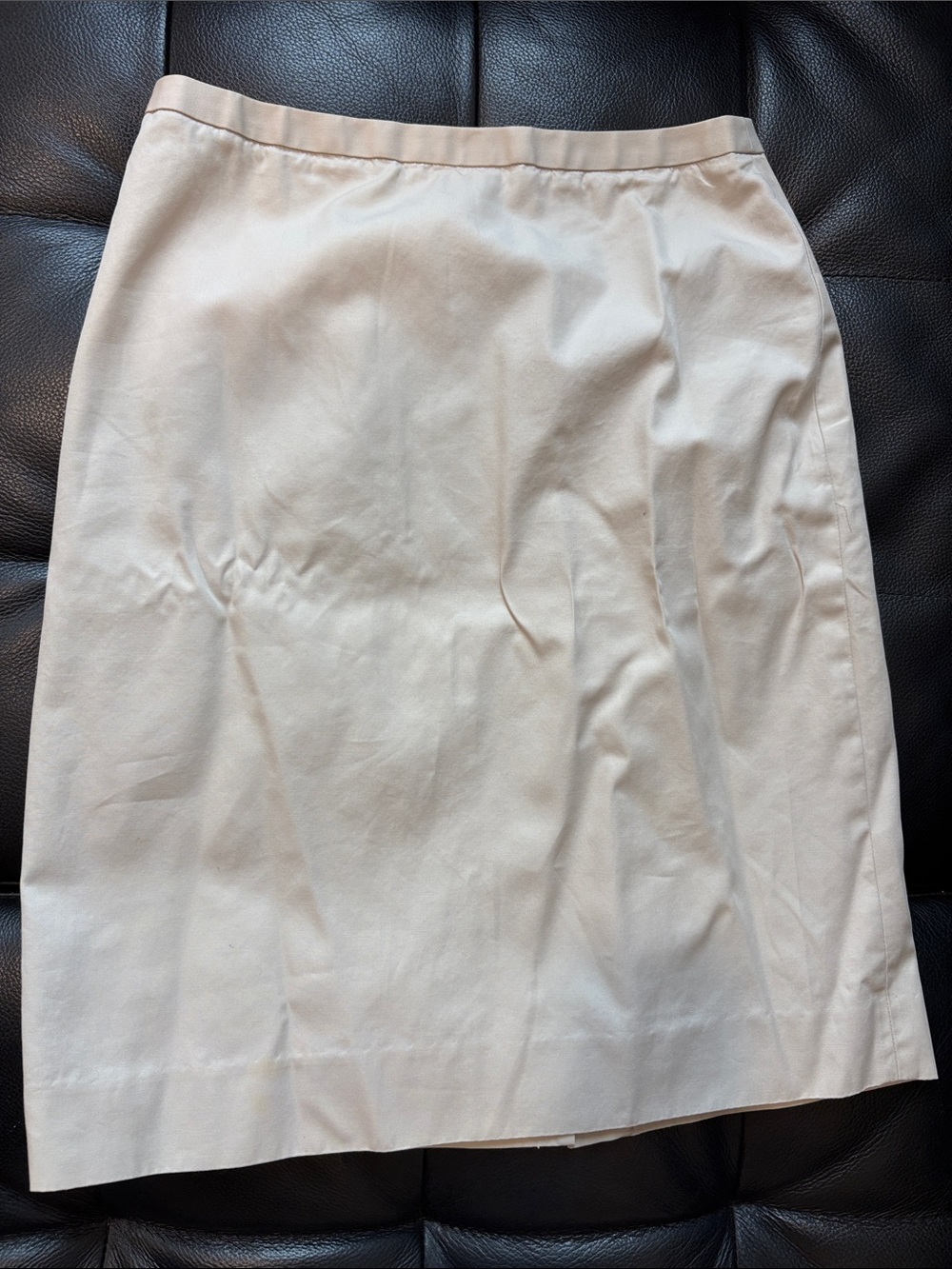 Brooks Brothers Light Cream Pencil Skirt